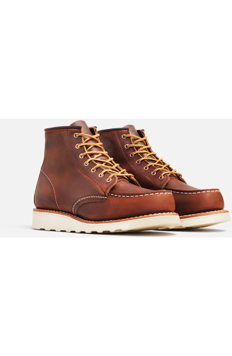 Red Wing Heritage Classic Moc<sup>®</sup> Rough & Tough Leather Boot, Alternate, color, Copper Rough & Tough