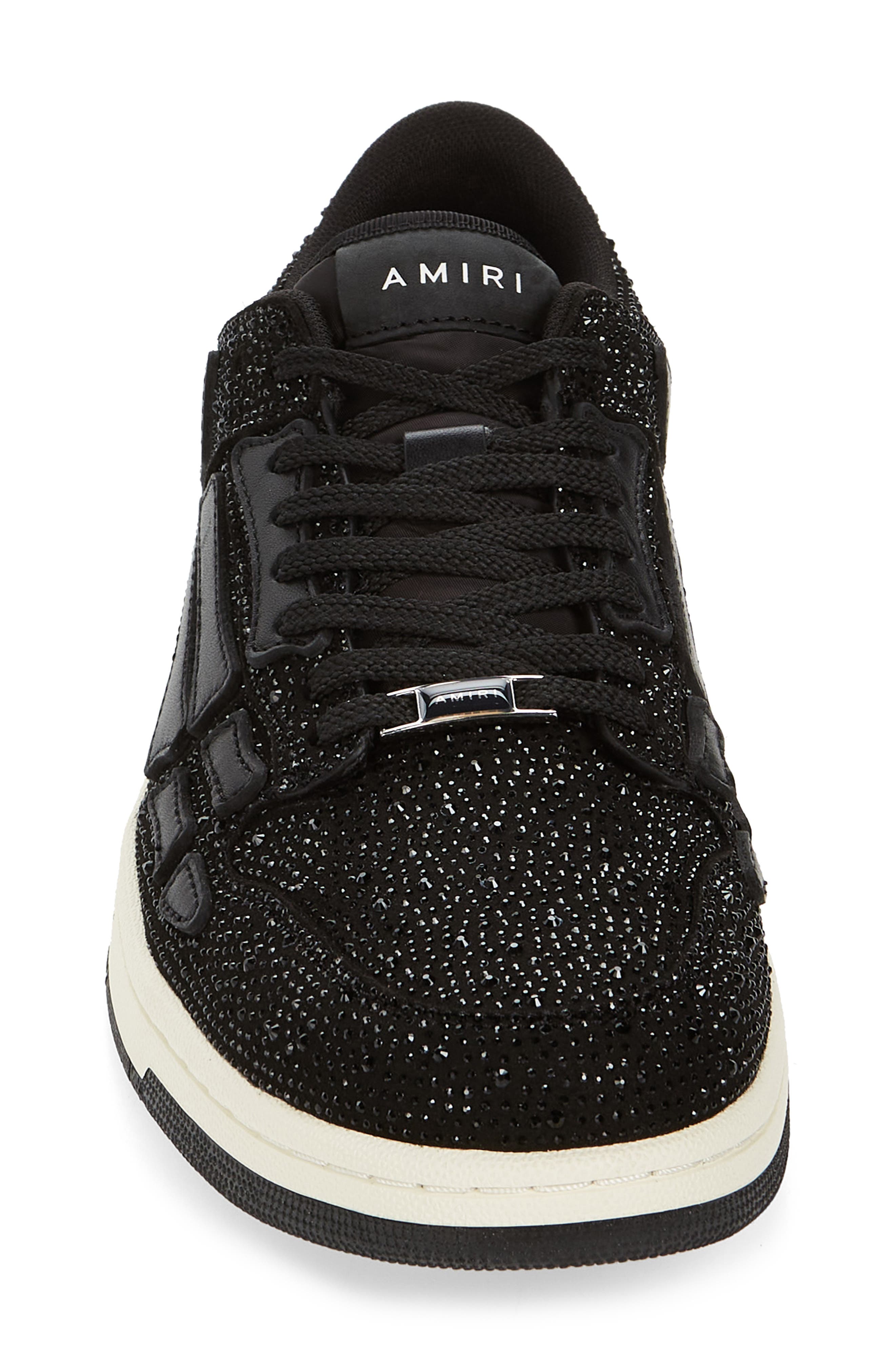 AMIRI Skeleton Crystal Low Top Sneaker, Alternate, color, 