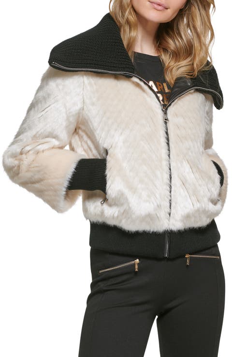 Faux Fur Bomber Jacket