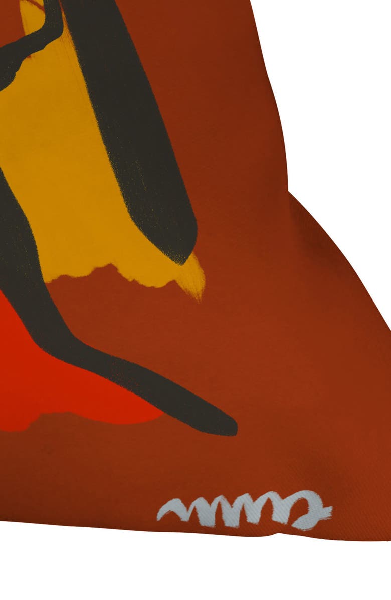 Deny Designs Helene in Red Modern Female Accent Pillow, Alternate, color, 