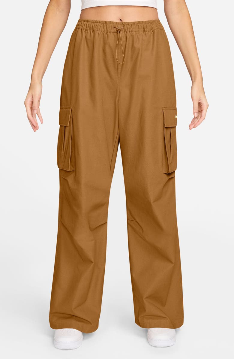 Nike Sportswear Loose Woven Cargo Pants, Main, color, Desert Ochre/ Sail