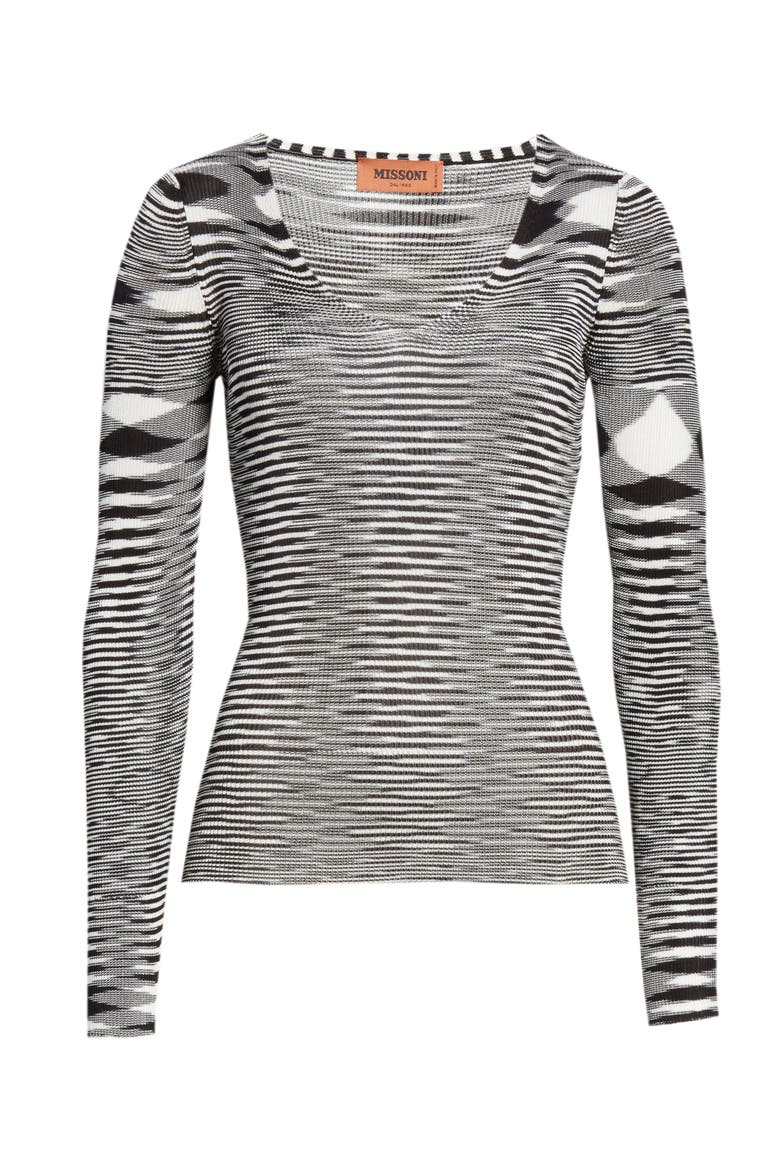 Space Dye Knit Sweater, Alternate, color, BLACK