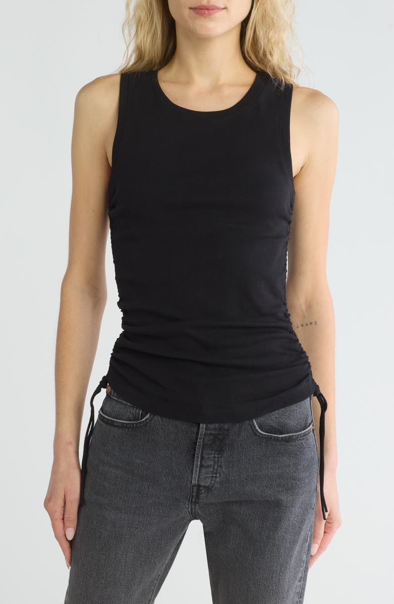 Good American Ruched Tank, Main, color, 