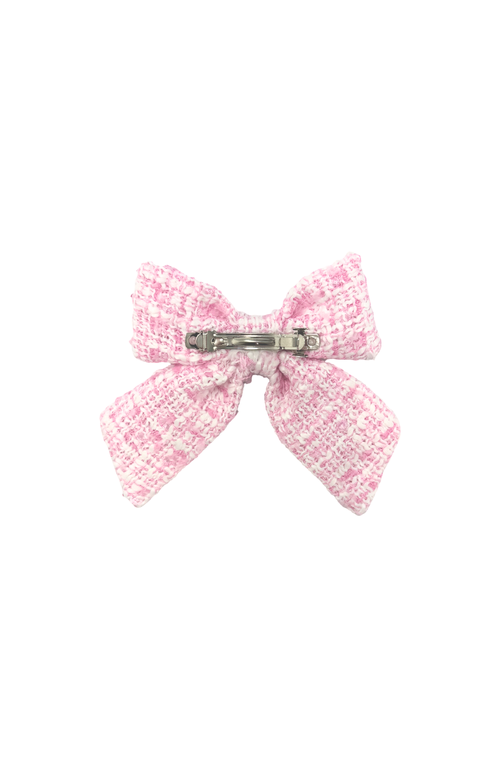 Bits & Bows Tweed Girls' Hair Bow Barrette In Multi