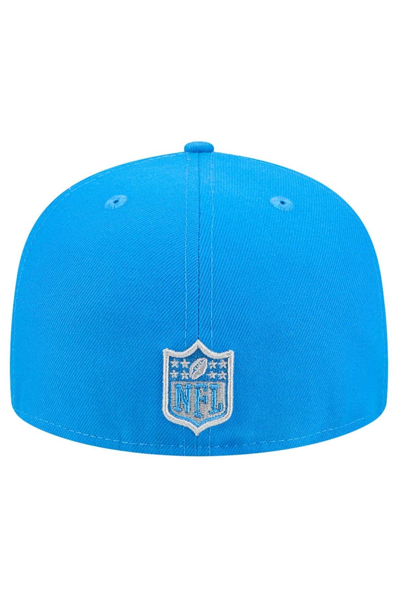 Men's New Era Blue Detroit Lions Tri-Hit 59FIFTY Fitted Hat, Alternate, color, Blue