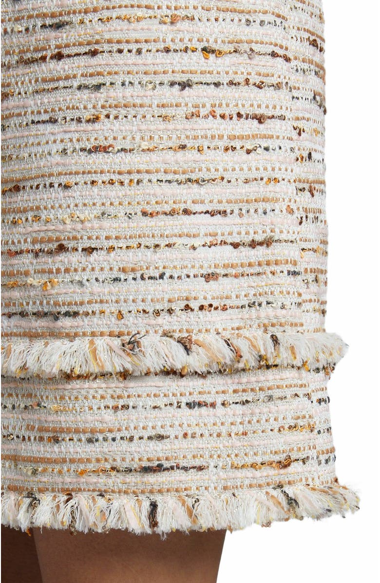 Santorelli MELANIA Short Sleeve Shift Dress in Modern Tweed, Alternate, color, 