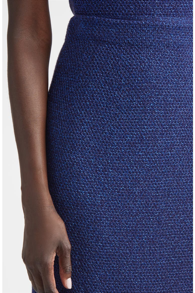 Margo Legacy Crepe Knit Midi Skirt, Alternate, color, COBALT