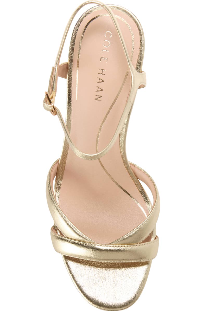 Cole Haan Constantina Ankle Strap Sandal, Alternate, color, Gold Metallic Leather