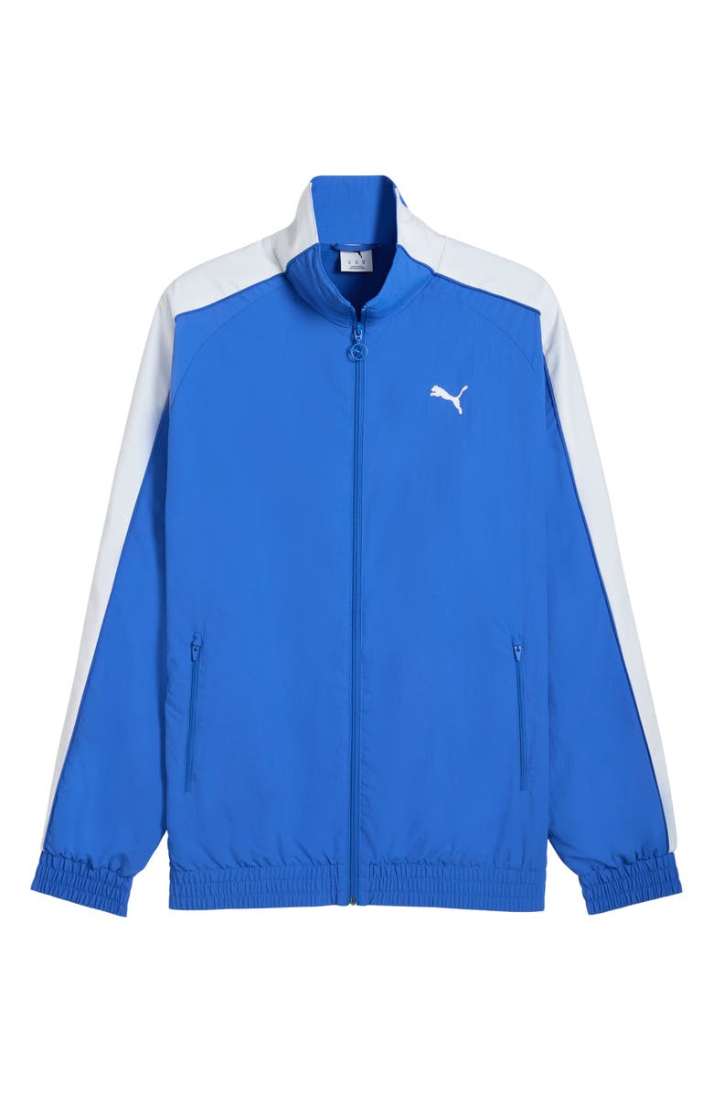 PUMA T7 Oversize Track Jacket, Alternate, color, Mountain Blue