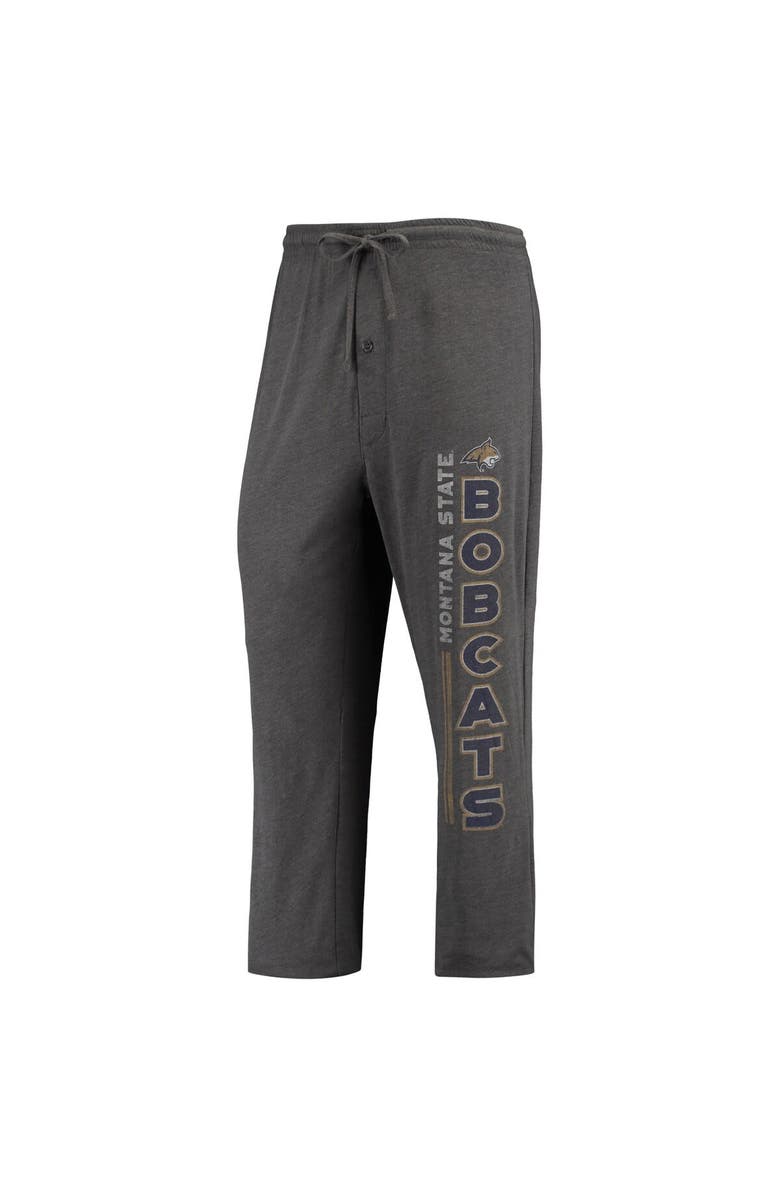 CONCEPTS SPORT Men's Concepts Sport Heathered Charcoal/Navy Montana State Bobcats Meter T-Shirt & Pants Sleep Set, Alternate, color, Heather Charcoal
