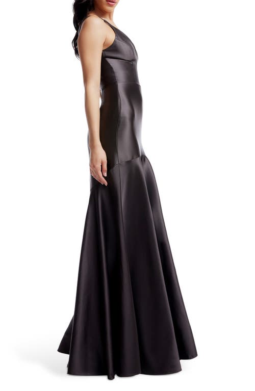 DRESS THE POPULATION DRESS THE POPULATION SHIRLEY STRETCH SATIN MERMAID GOWN