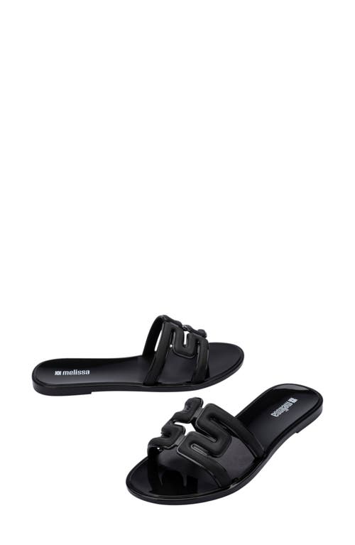 Melissa M Slide Sandal In Black