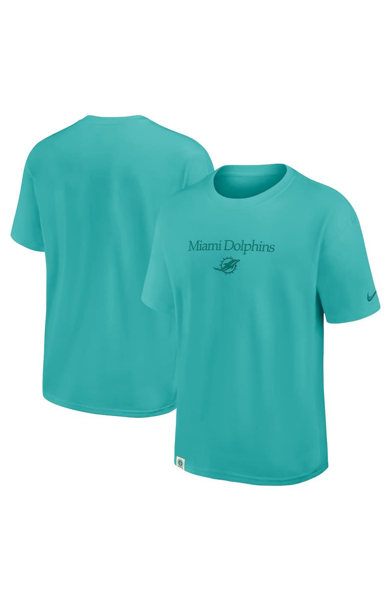 Nike Men's Nike Aqua Miami Dolphins Glory Max90 T-Shirt, Main, color, Aqua