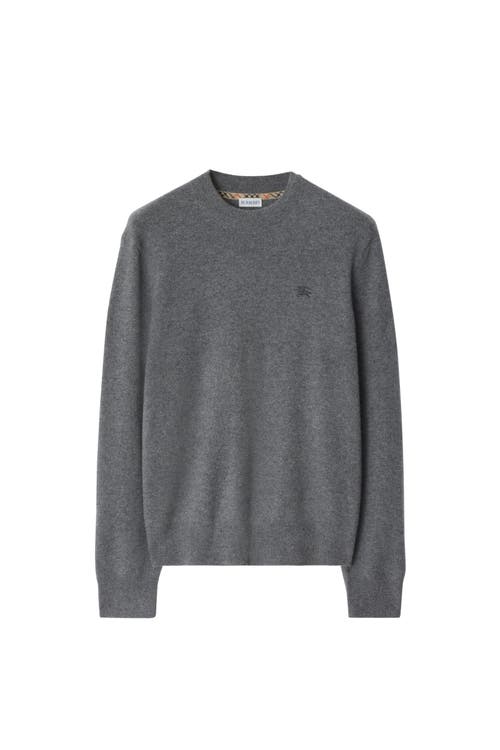 Burberry Cashmere Blend Sweater In Gray