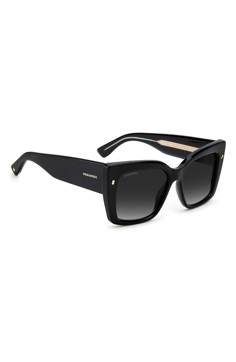 Dsquared2 54mm Rectangular Sunglasses, Alternate, color,