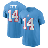 Nike Men's Nike Carnell Tate Light Blue Tennessee Titans Name & Number T-Shirt
