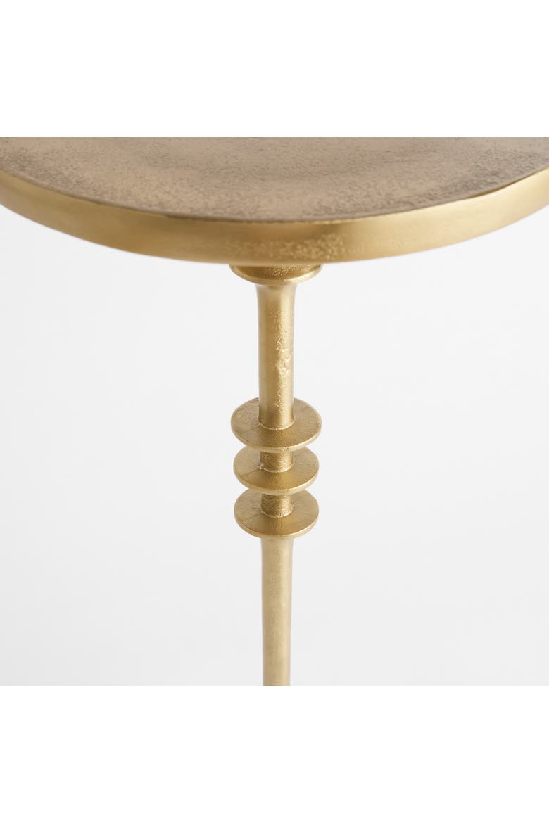 Conrad Gold Aluminum Side Table, Alternate, color, Gold