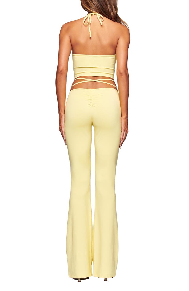 I.AM.GIA Halo Ruched Halter Top, Alternate, color, Butter