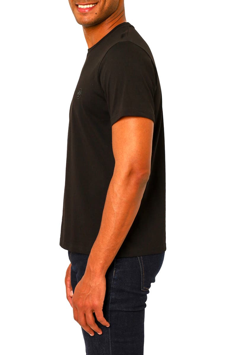 VELLAPAIS Amiens Crewneck Cotton T-Shirt, Alternate, color, Black