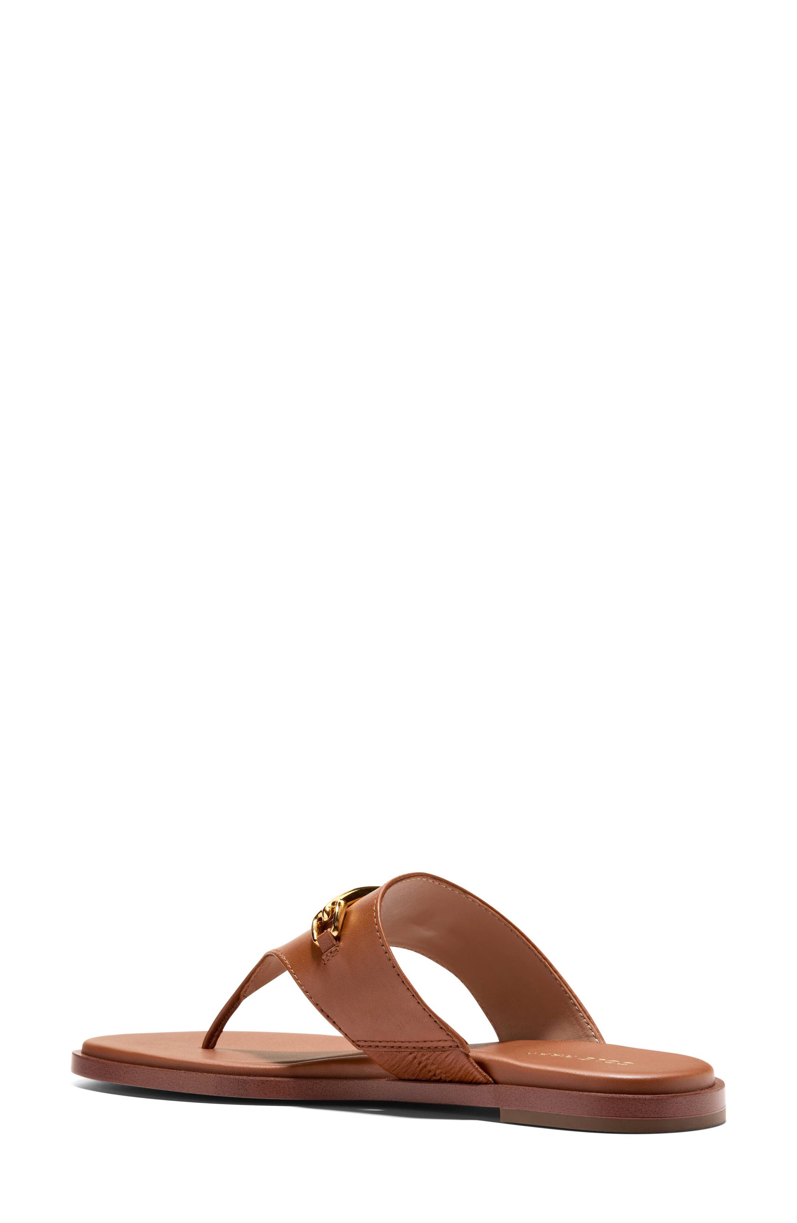 Flynn Thong Sandal, Alternate, color, CH BRITISH TAN LEATHER