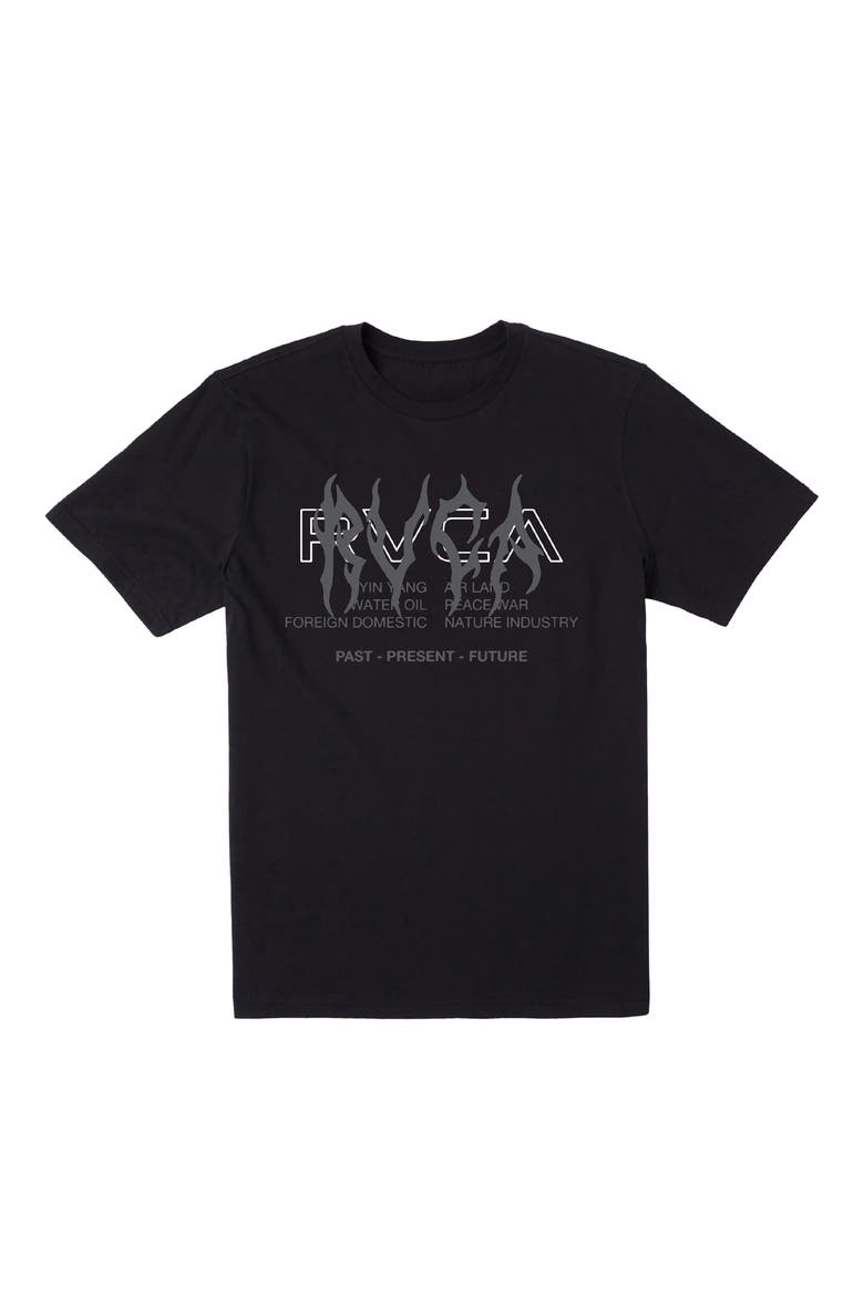 Kids' Metallurgy Cotton Graphic T-Shirt, Main, color, BLACK