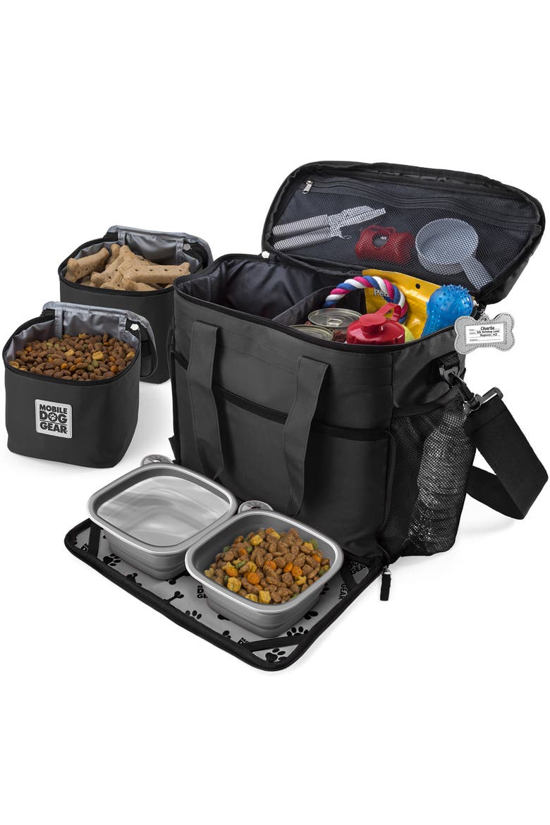 Week Away Dog Travel Bag, Alternate, color, Black