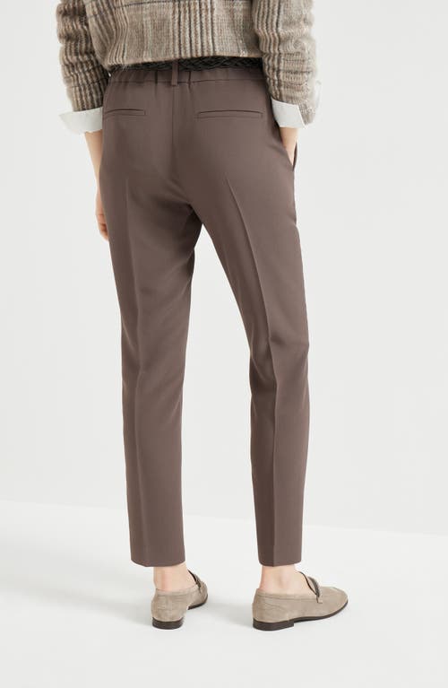 Brunello Cucinelli Tailored Jogger Trousers In Brown