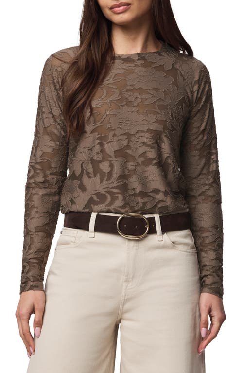 Splendid Cecelia Floral Long Sleeve Top In Brown
