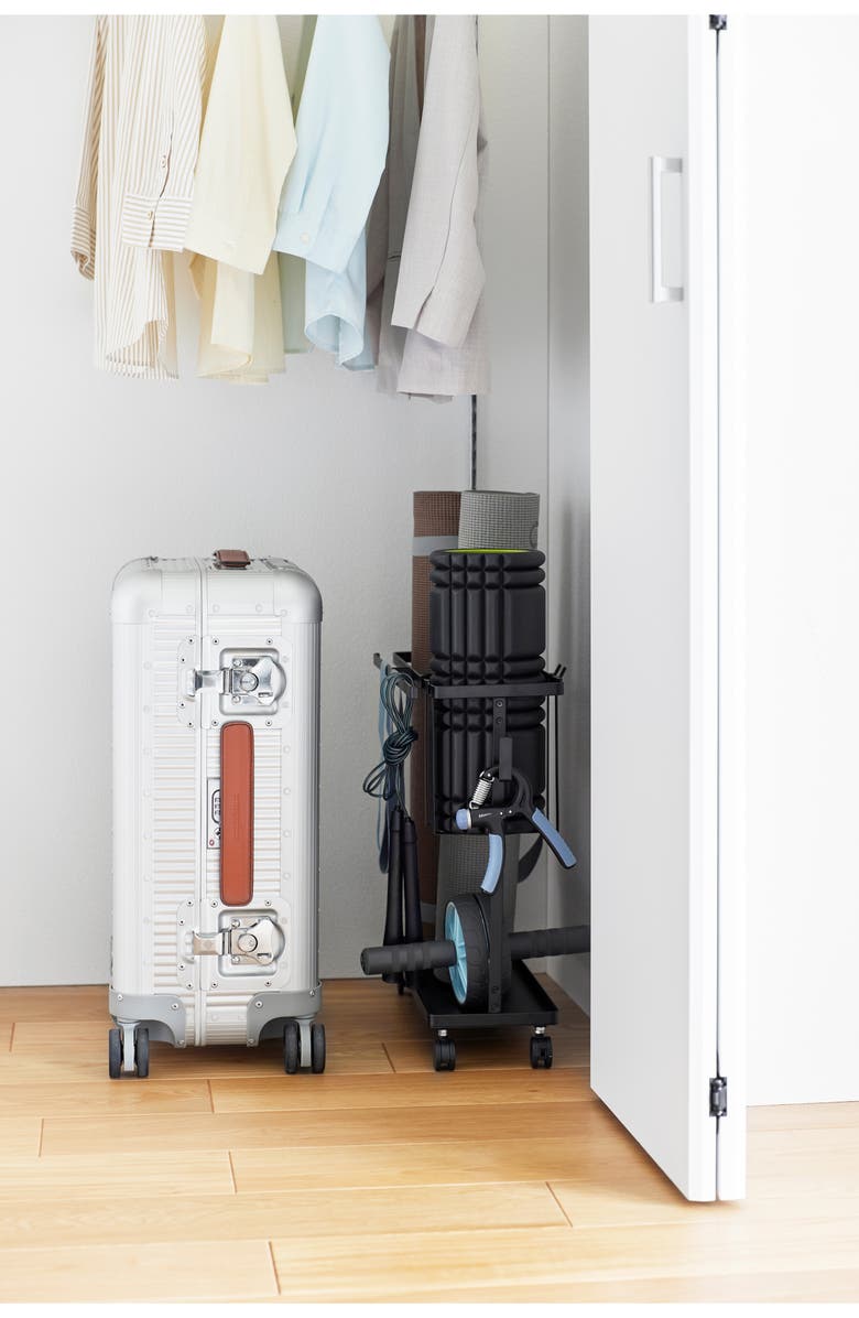 Yamazaki Fitness Equipment Storage Cart, Alternate, color, Black