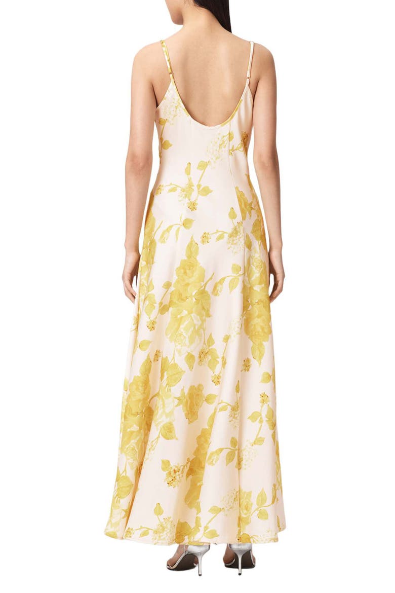 Irina Floral Maxi Slipdress, Alternate, color, FLEURZ YELLOW