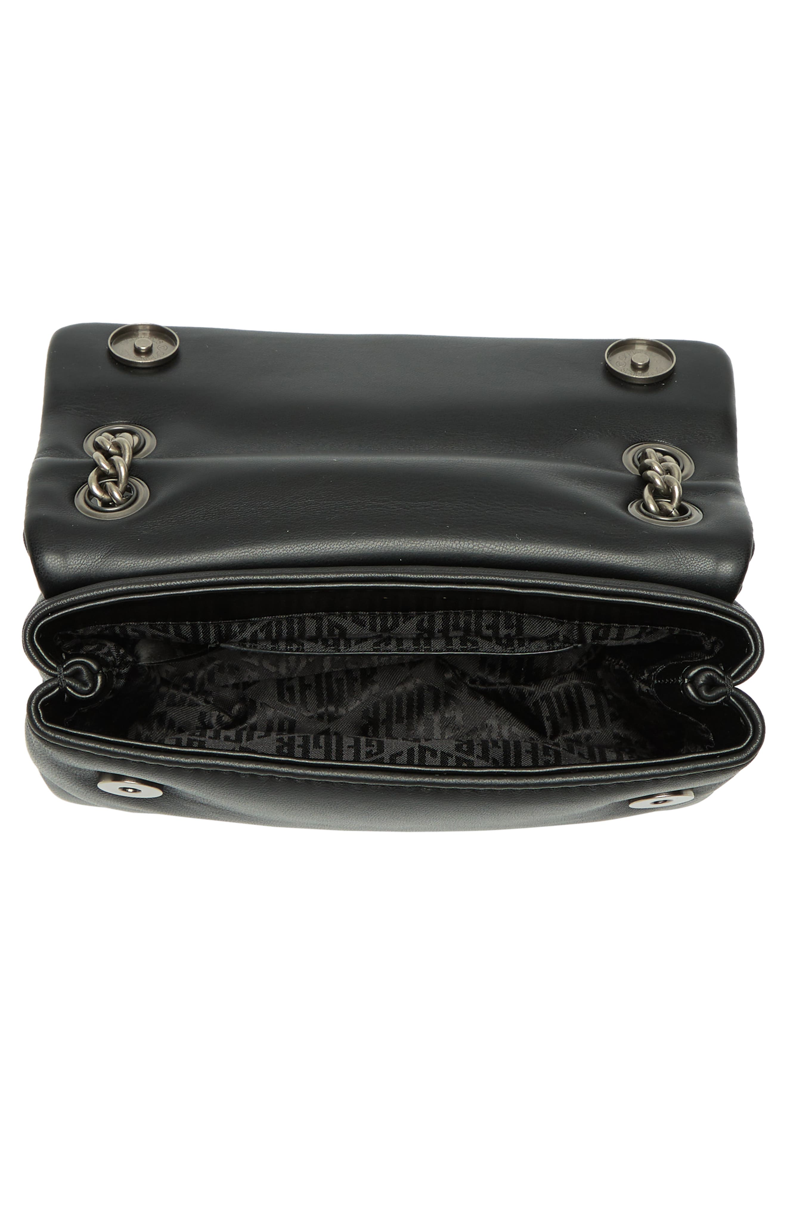 Kurt Geiger London Mini Kew Leather Shoulder Bag, Alternate, color, Black