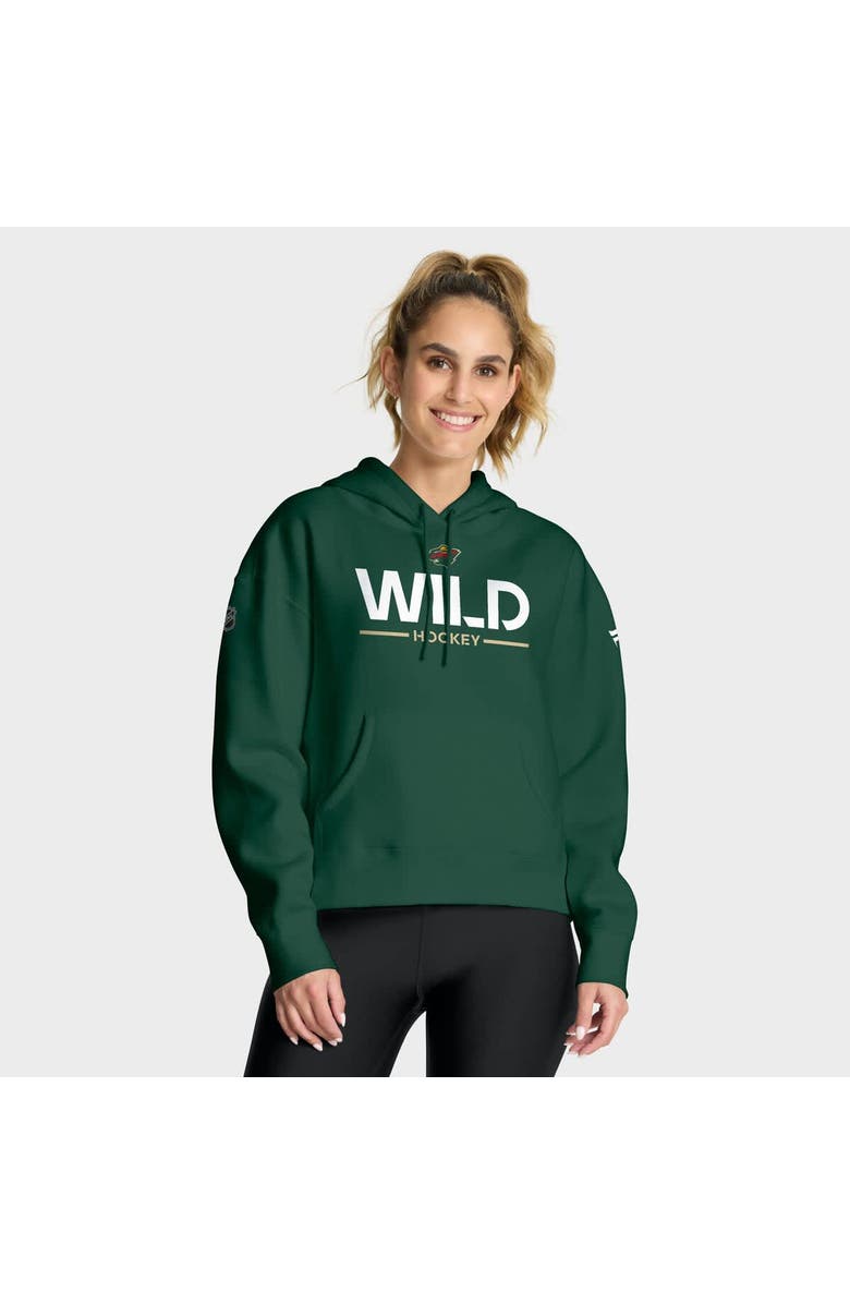 FANATICS Women
s Fanatics Green Minnesota Wild Authentic Pro Primary Pullover Hoodie, Main, color, Green