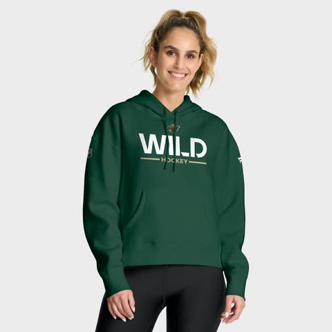 Women
s Fanatics Green Minnesota Wild Authentic Pro Primary Pullover Hoodie