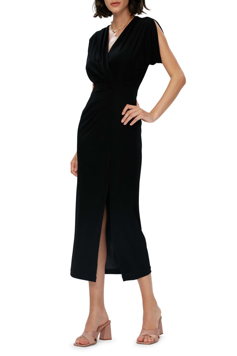 Williams Midi Dress, Alternate, color, BLACK