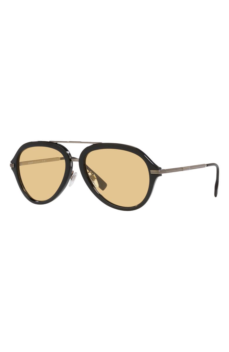 Burberry 58mm Aviator Sunglasses, Alternate, color,
