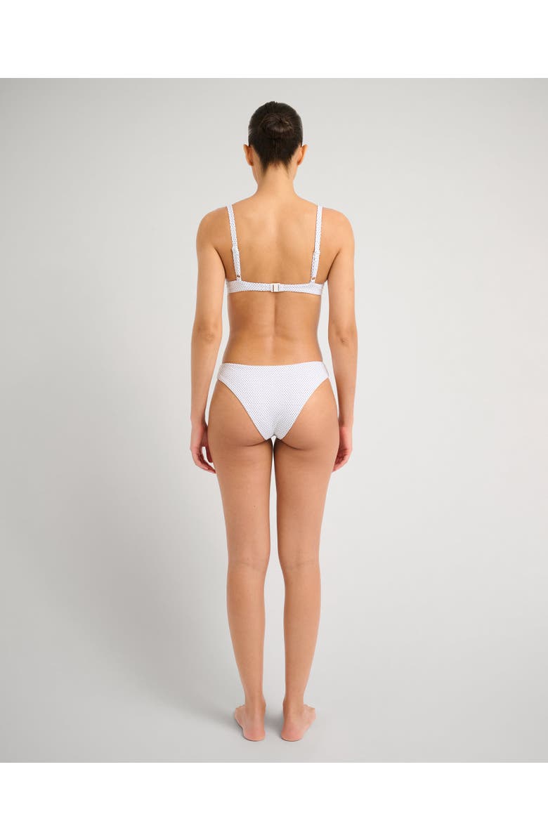 Onia Micro Polka Dot Chiara Bikini Bottom, Alternate, color, White/Black