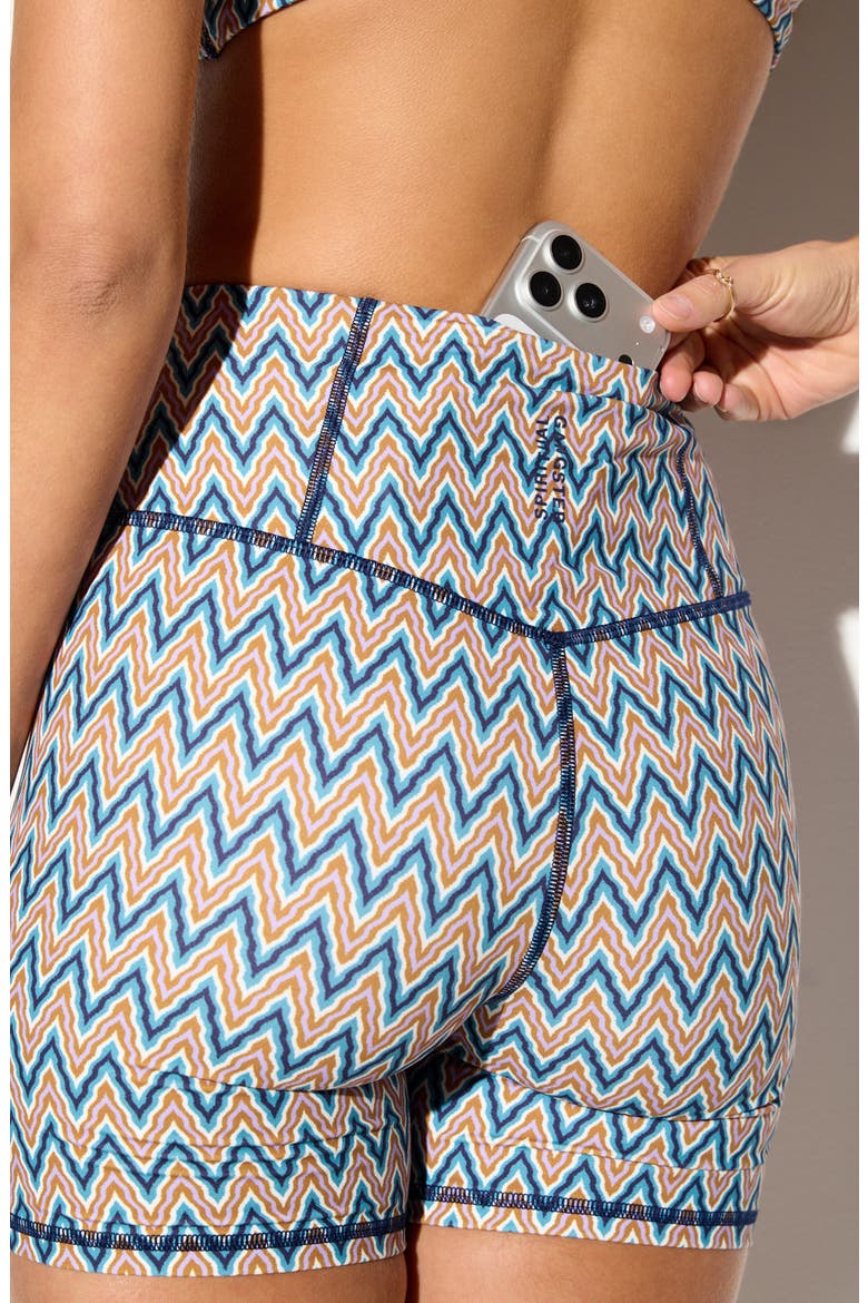 Mystic Trail Euphoria Print High Waist Bike Shorts, Alternate, color, AMETHYST/ MULTI