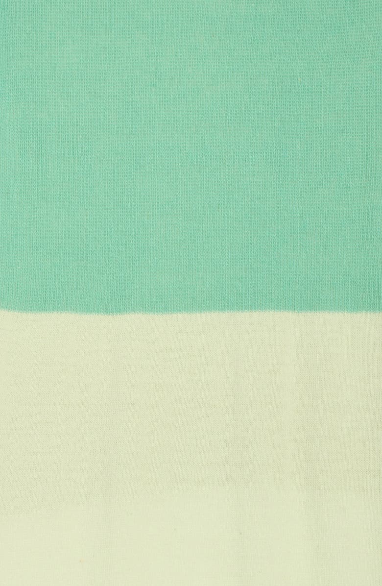 Portolano Colorblock Lambswool & Angora Blend Knit Scarf, Alternate, color, Clear Aqua