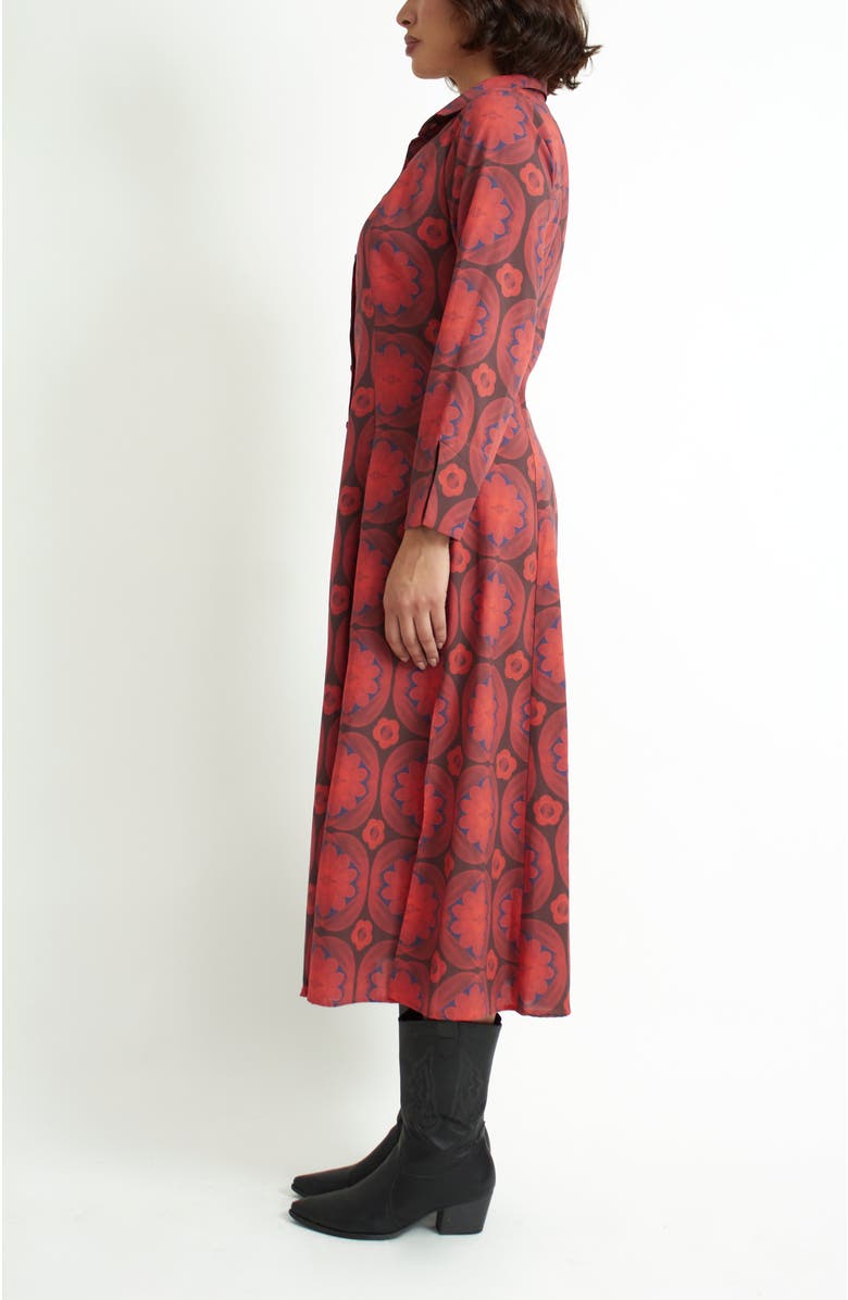 Florencia Davalos Voyage Dress, Alternate, color, Red Tile Flower