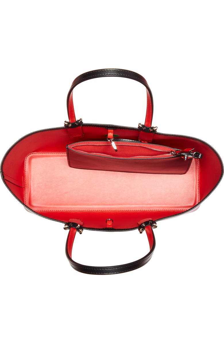 Christian Louboutin Small Cabata Pensée Leather Tote, Alternate, color,