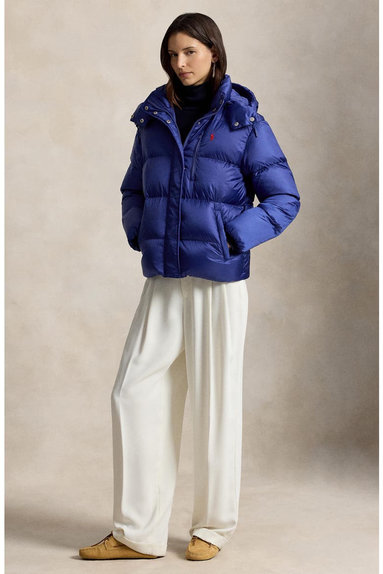 Mid-Weight Down Puffer Jacket, Alternate, color, CHARTER BLUE