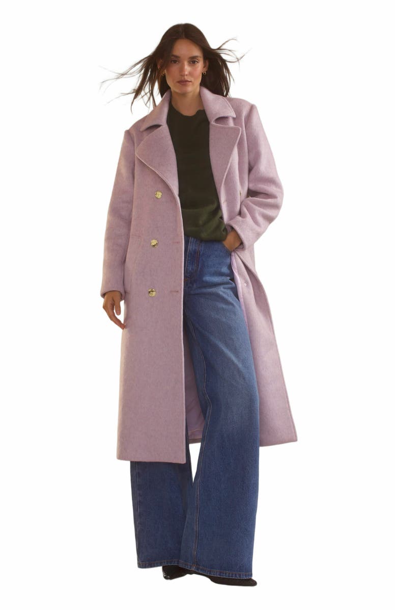 Cynthia Rowley Noa Wool Cocoon Coat, Main, color, 