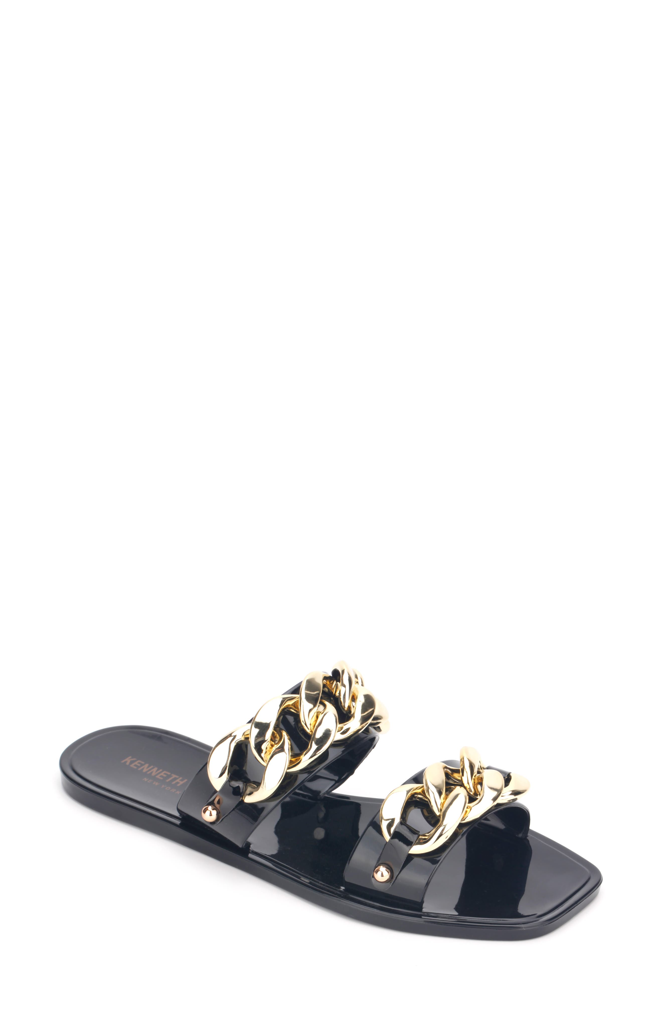 Kenneth Cole New York Naveen Chain Jelly Slide Sandal, Main, color, 