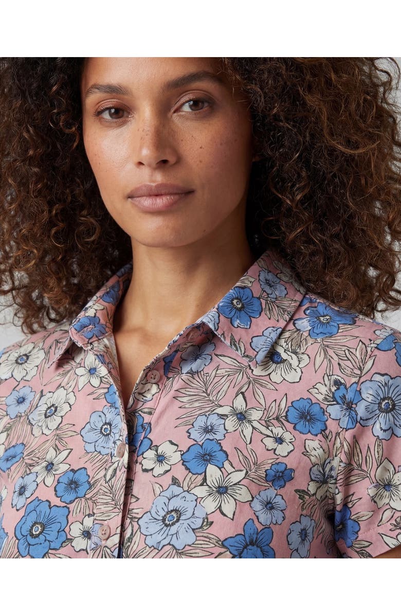 Lords of Harlech Tropical Mix Womens Printed Shirt, Alternate, color, Tropical Mix Coral