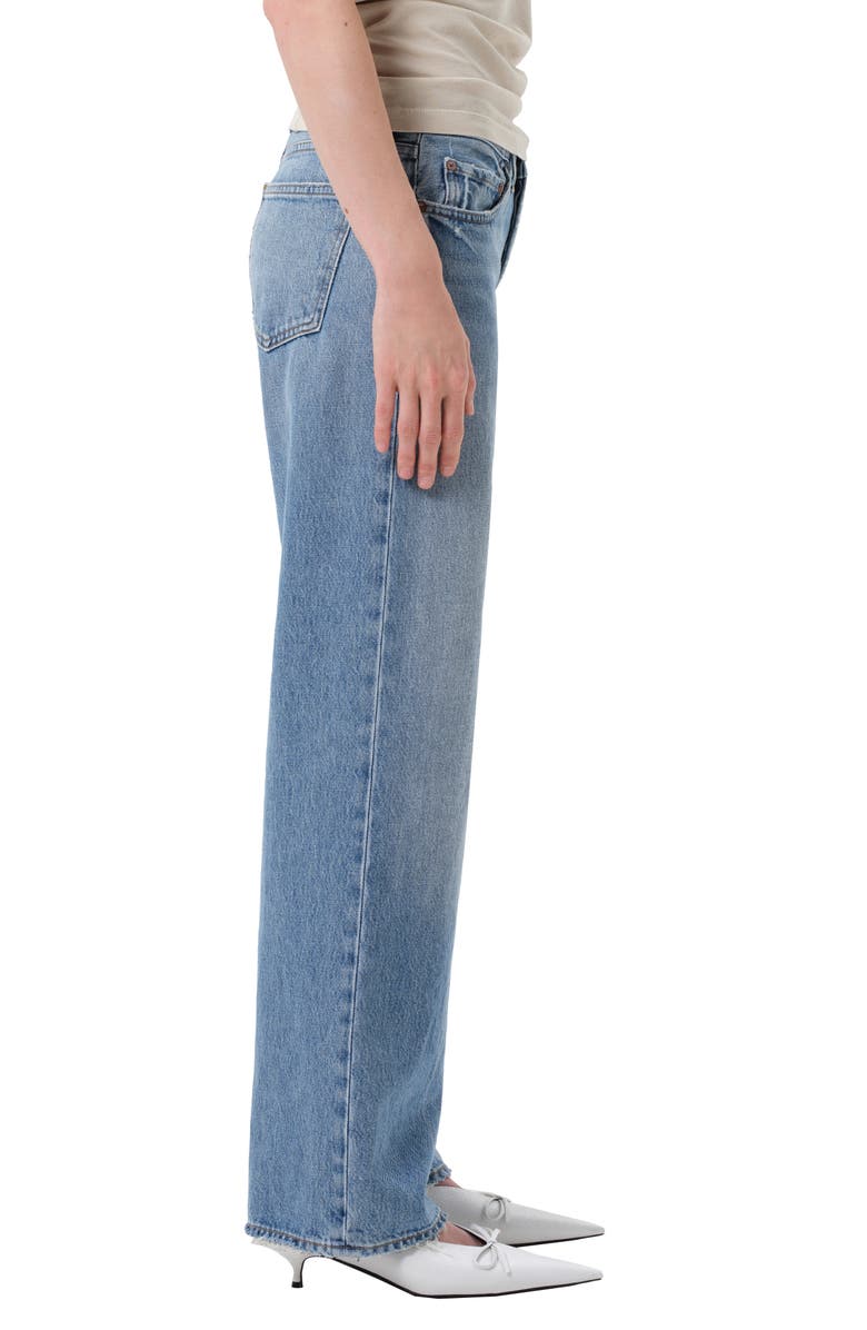 AGOLDE Low Rise Relaxed Straight Leg Jeans, Alternate, color, Vault Worn Indigo