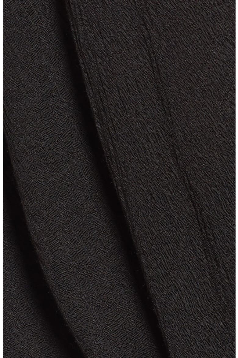 Lace-Up Surplice Blouse, Alternate, color, BLACK