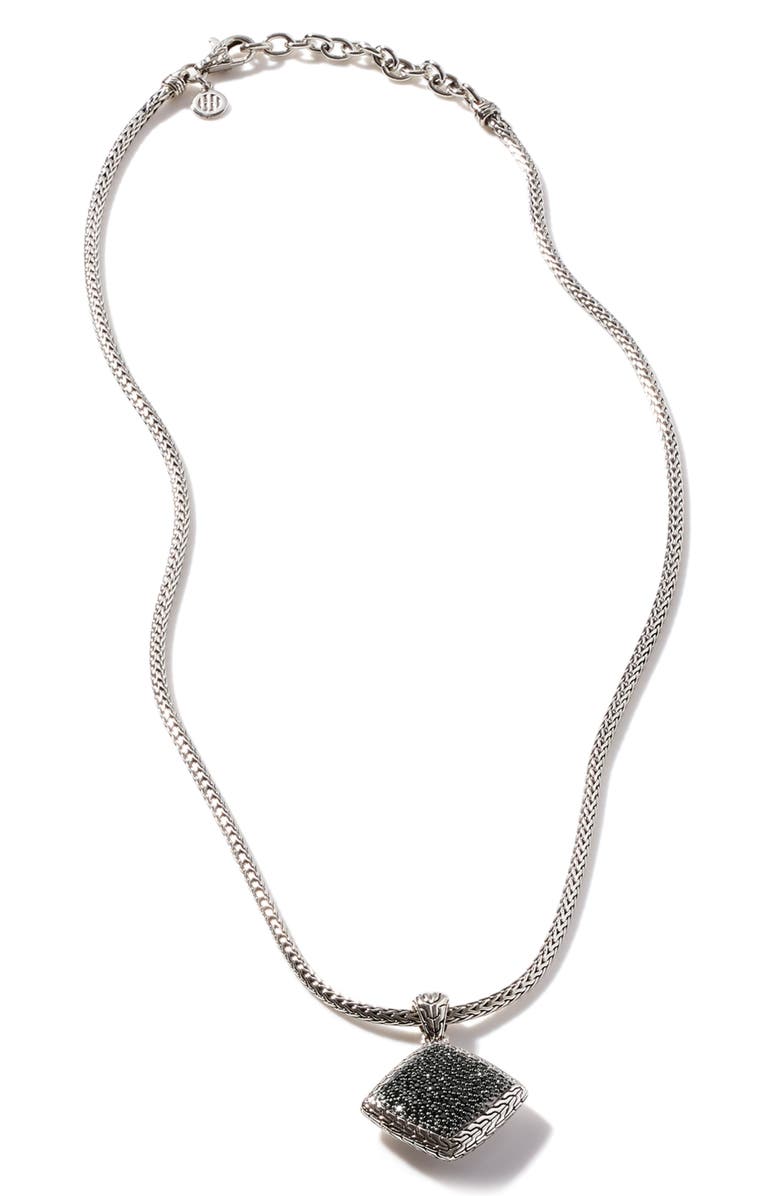 John Hardy Classic Chain Square Pendant Necklace, Main, color,
