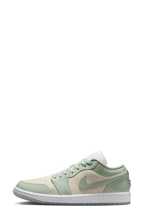 Jordan 1 Low "seafoam Sail" Sneakers In Green