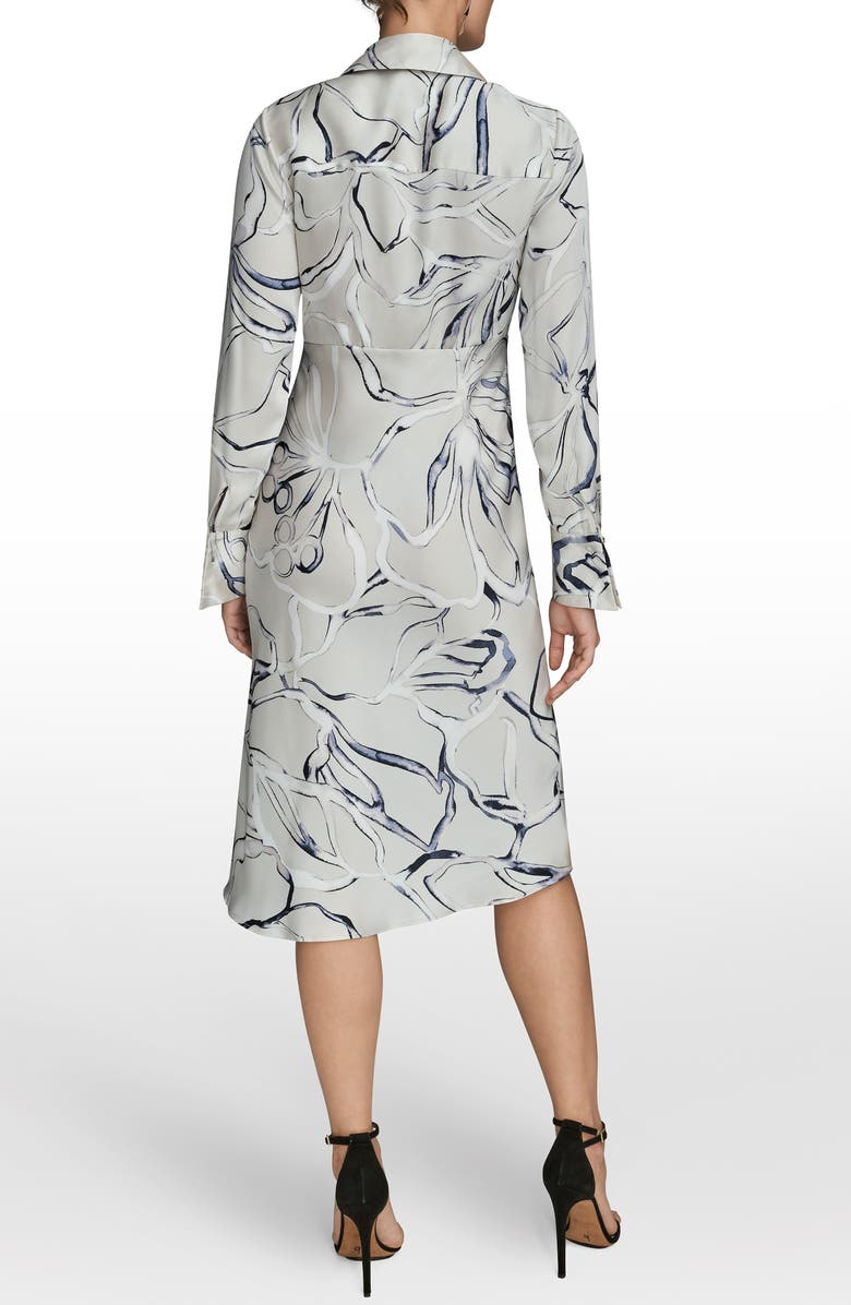 Donna Karan New York Long Sleeve Print Dress, Alternate, color, Vellum Mul