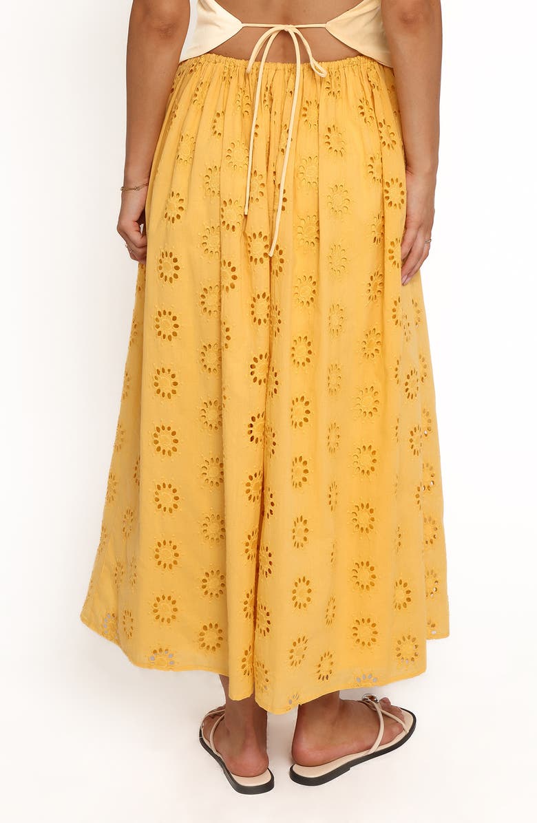 Petal & Pup Dillon Cotton Eyelet Skirt, Alternate, color, Mango